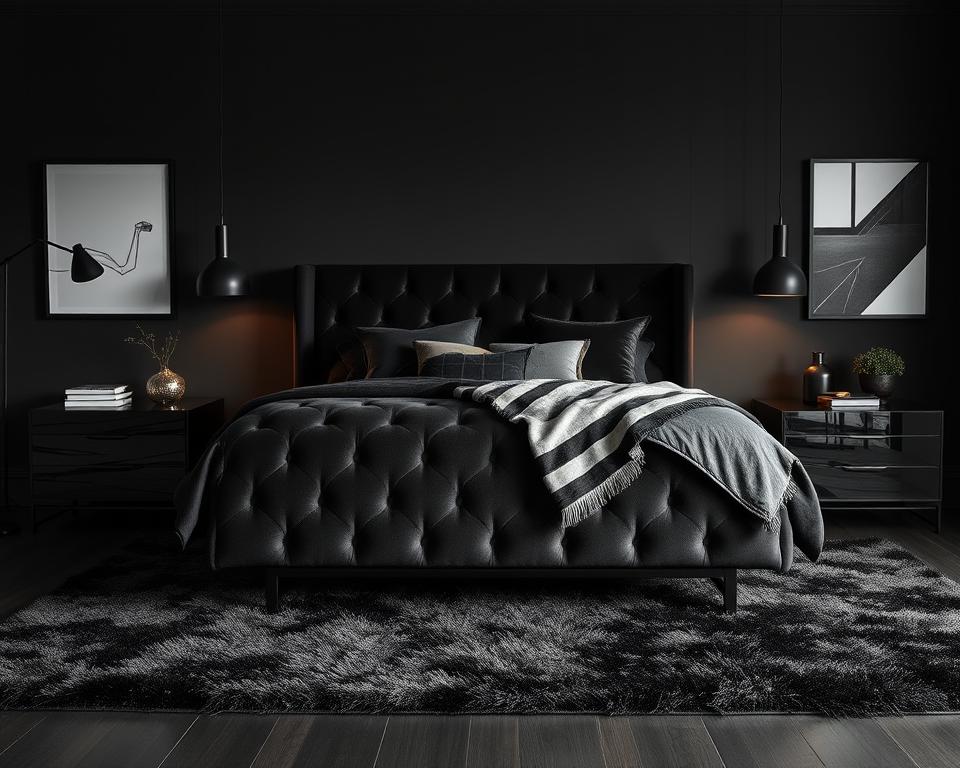 black bedroom decor beds & frames