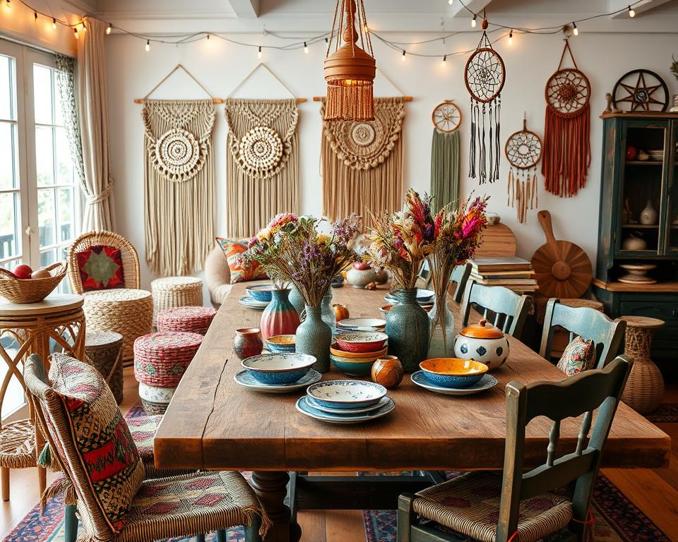 bohemian dining room accessories