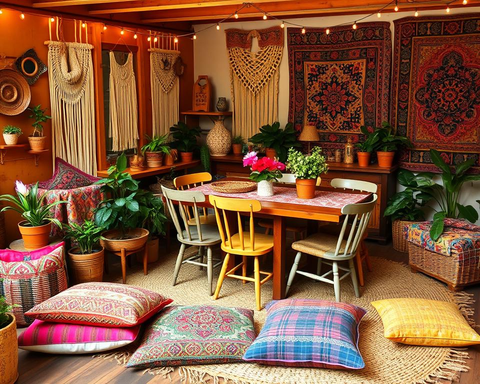 Hippie Vibes: How to Create a Free-Spirited Dining Room Decor with Bohemian Flair