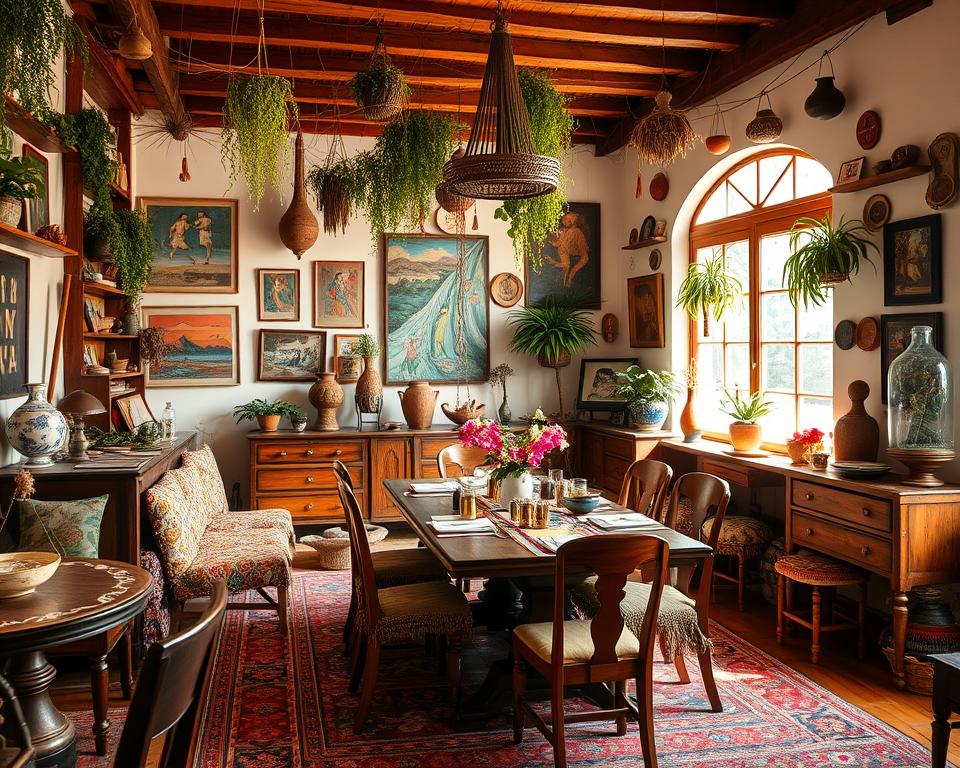 Bohemian Dining Room Inspiration: A Fusion of Eclectic and Artistic Decor