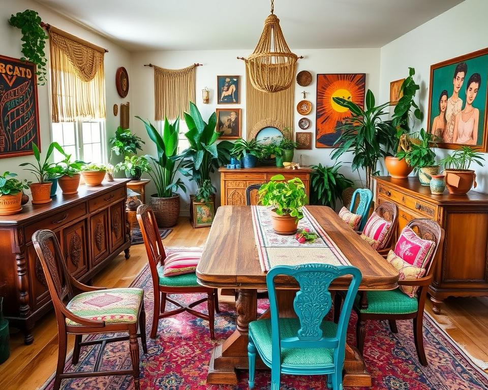 eclectic dining room furniture