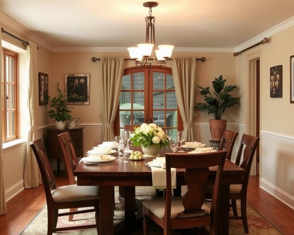 farmhouse dining room color palette