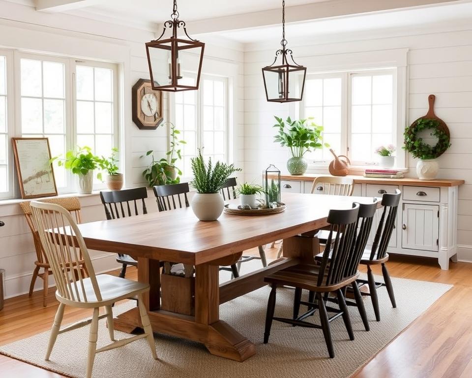 farmhouse style dining room