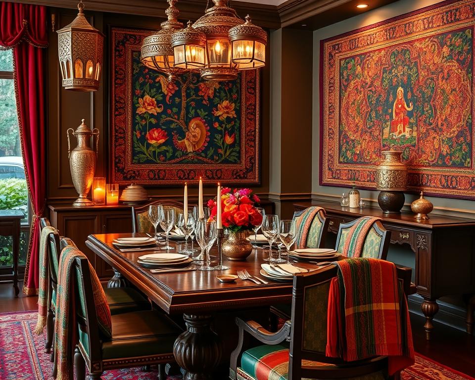 indian metal dining room