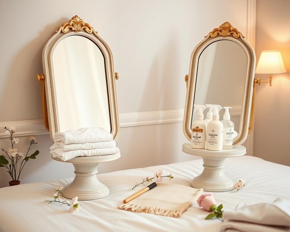 mirror pedestal care