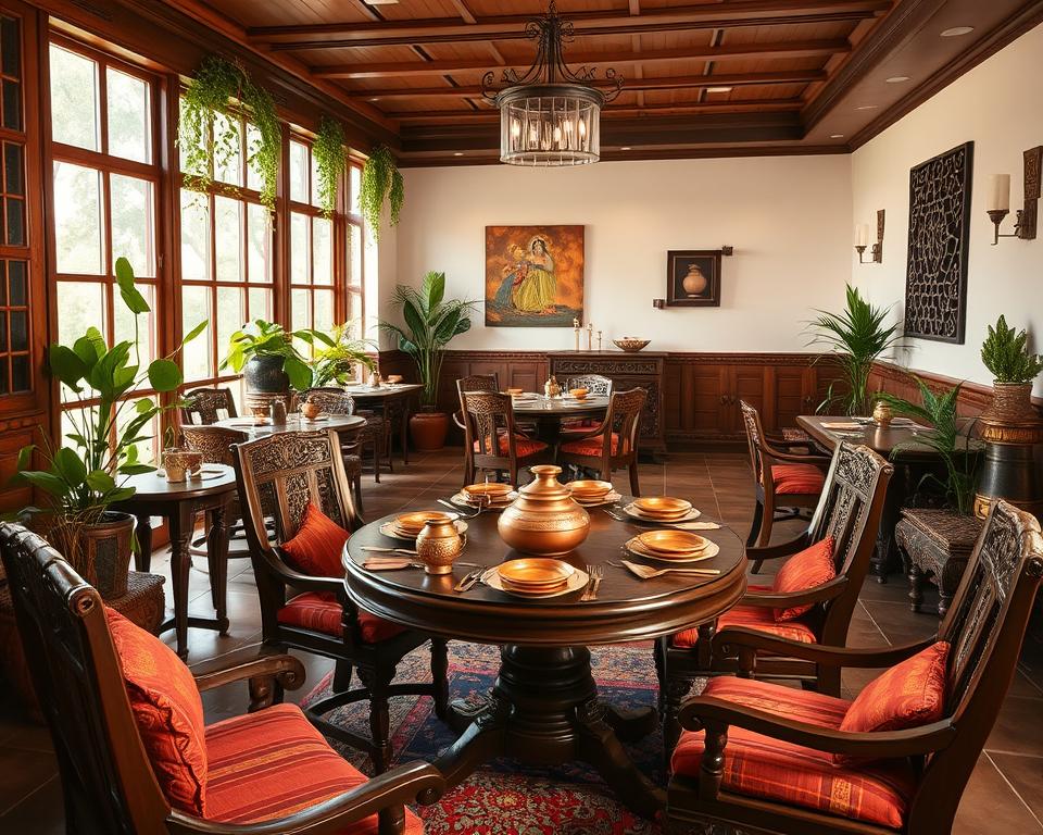 natural indian dining room