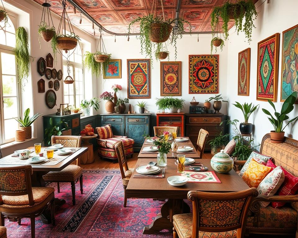 personalized bohemian dining