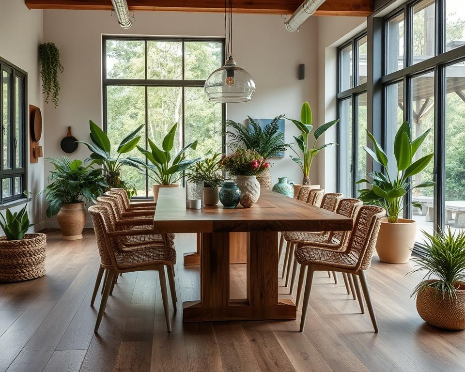 sustainable dining room