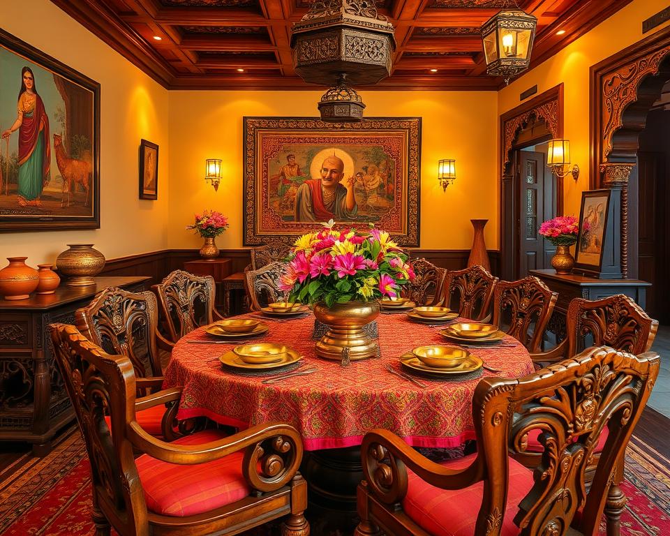 traditional indian dining room